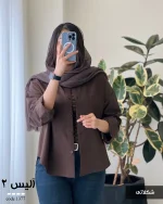 شومیز آلیس 2 جنس پری صابونی کد 1377 - تصویر 7