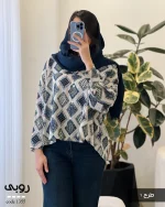 حراج شومیز مدل روبی جنس لینن کوک دوزی کد 1355 - تصویر 7