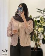 حراج مدل لاله جنس لینن ریش کد 1378 - تصویر 4