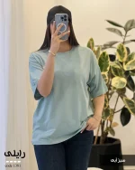 تیشرت بیسیک مدل رایلی پنبه نخ 28 کد 1381 - تصویر 2