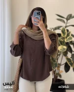 شومیز آلیس جنس کتون سیلک ترک کد 1321 - تصویر 2