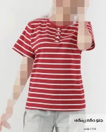 تیشرت جلو دگمه رینگی پنبه لاکرا اعلا کد 1316 - تصویر 5