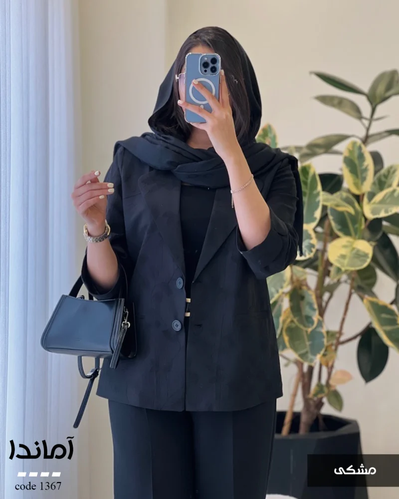 کت مدل آماندا جنس لینن زارا کد 1367 - تصویر 3