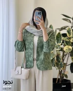 مدل نجوا جنس لینن هندی کد 1385 - تصویر 3
