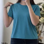 تیشرت مدل پاپایا کبریتی ریز ریز خیلی لطیف کد 1284