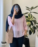 شومیز هیوا جنس پری شیشه ای ابریشم کد 1335