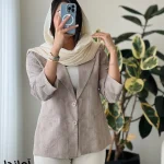 کت مدل آماندا جنس لینن زارا کد 1367