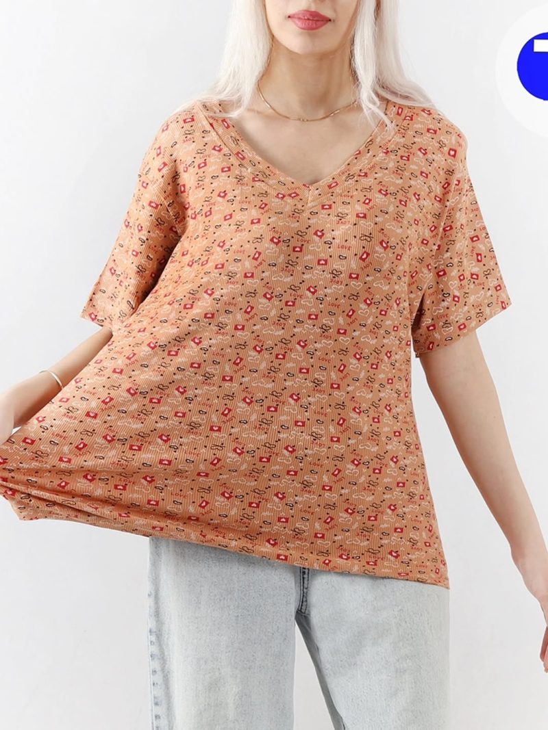تیشرت یقه گرد چاپی برشکا مدل مارلین کد 1281 - تصویر 4