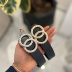 کمربند پرند با سگک طلایی و نقره ای کد 1331