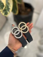 کمربند پرند با سگک طلایی و نقره ای کد 1331