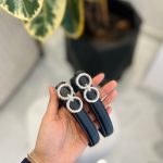 کمربند مدل هله تک رنگ مشکی کد 1329