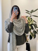 شال مدل پرند جنس ابریشم ویسکوز کد 1306 - تصویر 5