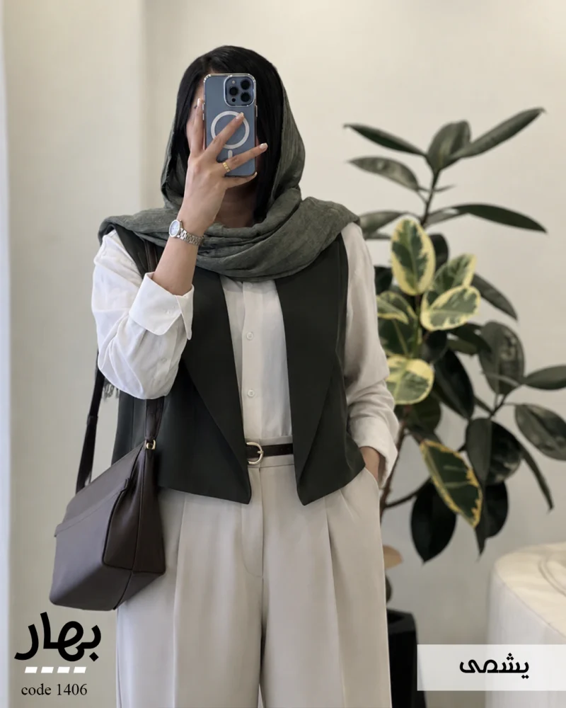 ژیله بهار جنس کتون سیلک ترک کد 1406 - تصویر 4