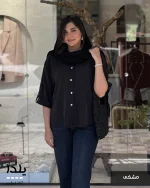 شومیز مدل یلدا جنس لایوسل سیلک ترک کد 1387 - تصویر 12