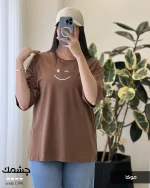 تیشرت طرح چشمک جنس پنبه کد 1386 - تصویر 8