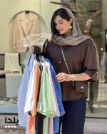 شومیز مدل یلدا جنس لایوسل سیلک ترک کد 1387