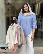 شومیز درسا جنس لینن زارا کد 1431