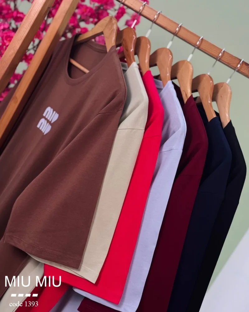 تیشرت طرح MIU MIU جنس پنبه کد 1395 - تصویر 10