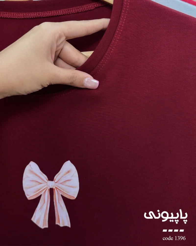 تیشرت طرح پاپیونی جنس پنبه کد 1396 - تصویر 9