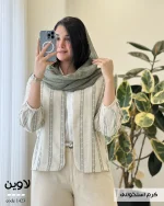 مدل لاوین جنس لینن کنفی کد 1423 - تصویر 2