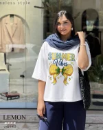 تیشرت مدل LEMON پنبه باکسی کد 1412 - تصویر 8