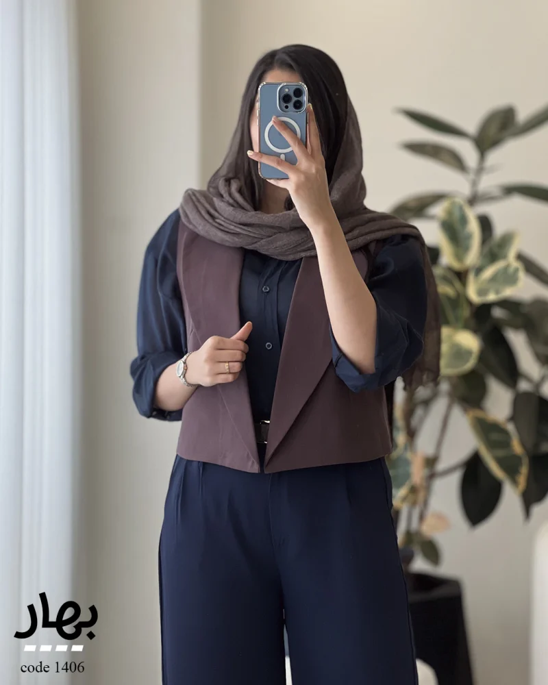 ژیله بهار جنس کتون سیلک ترک کد 1406 - تصویر 3