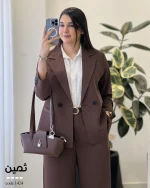 کت ثمین جنس کرپ اسکافیلد کد 1424 - تصویر 5