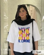 تیشرت مدل LEMON پنبه باکسی کد 1412 - تصویر 4