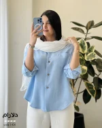 شومیز دلارام جنس پری کد 1425 - تصویر 7