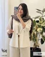 کت پریا جنس لینن نچرال کد 1430 - تصویر 3