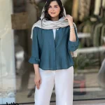 شومیز وانیل جنس پری شیشه ای نخ مودال کد 1409