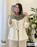 کت پریا جنس لینن نچرال کد 1430 - تصویر 7