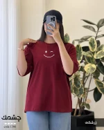 تیشرت طرح چشمک جنس پنبه کد 1386 - تصویر 7