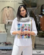 تیشرت مدل استوایی پنبه باکسی کد 1413 - تصویر 7