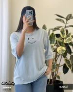 تیشرت طرح چشمک جنس پنبه کد 1386 - تصویر 6
