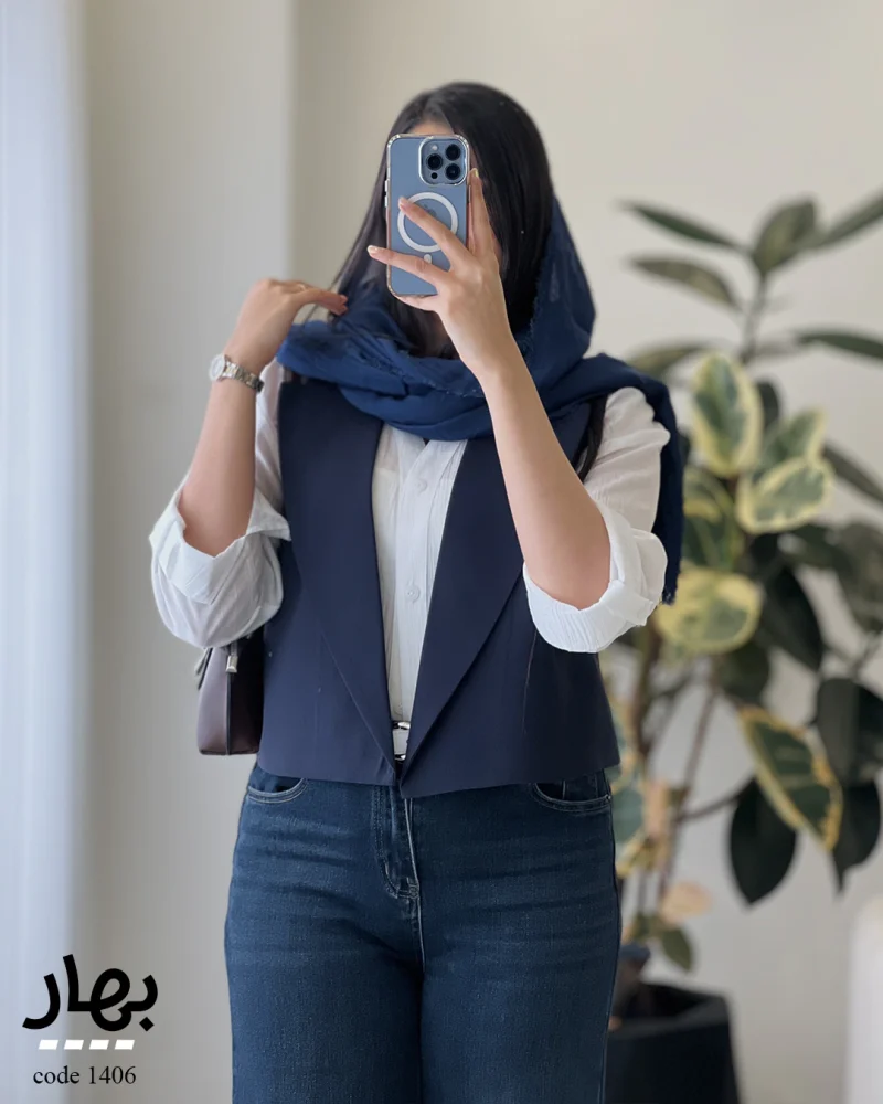 ژیله بهار جنس کتون سیلک ترک کد 1406 - تصویر 11