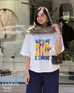 تیشرت مدل LEMON پنبه باکسی کد 1412 - تصویر 9