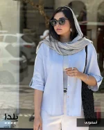 شومیز مدل یلدا جنس لایوسل سیلک ترک کد 1387 - تصویر 3