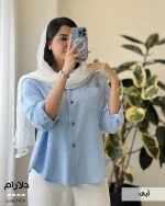 شومیز دلارام جنس پری کد 1425 - تصویر 4