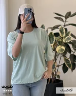 تیشرت بیسیک مدل طوبی پنبه نخ 28 کد 1427 - تصویر 10