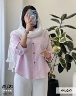 شومیز دلارام جنس پری کد 1425 - تصویر 5