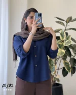 شومیز دلارام جنس پری کد 1425 - تصویر 8