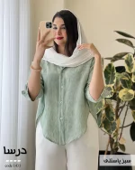 شومیز درسا جنس لینن زارا کد 1431 - تصویر 7