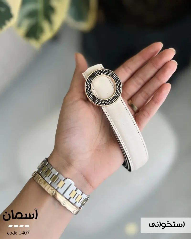 کمربند آسمان چرم دور دوخت کد 1407 - تصویر 5