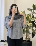 شومیز مهکام جنس لنین زارا آنزیم شور شده کد 1457 - تصویر 9