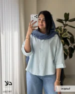 شومیز دلا جنس پری ایر کد 1465 - تصویر 7