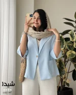 کت شیدا جنس لینن جودون  کد 1447 - تصویر 4
