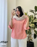 شومیز مهکام جنس لنین زارا آنزیم شور شده کد 1457