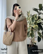 شومیز مدل الکسا جنس نخ کرسپو کد 1455 - تصویر 7