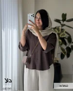 شومیز دلا جنس پری ایر کد 1465 - تصویر 12